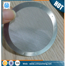 High quality 60 50 40 micron stainless steel coffee strainer/filter disc